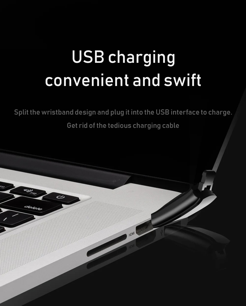 C5S Color Screen Smart Bracelet Bluetooth Sports Pedometer Heart Rate Blood Kolor dominujący czarny