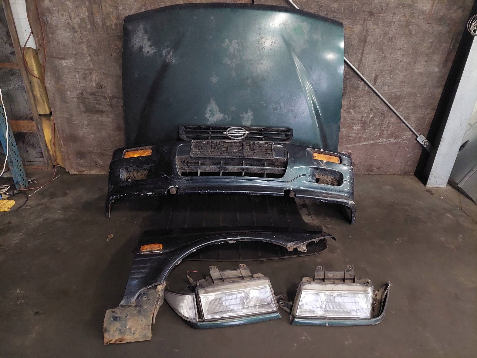 complete front bonnet bumper light fender SSANGYONG MUSSO and GD