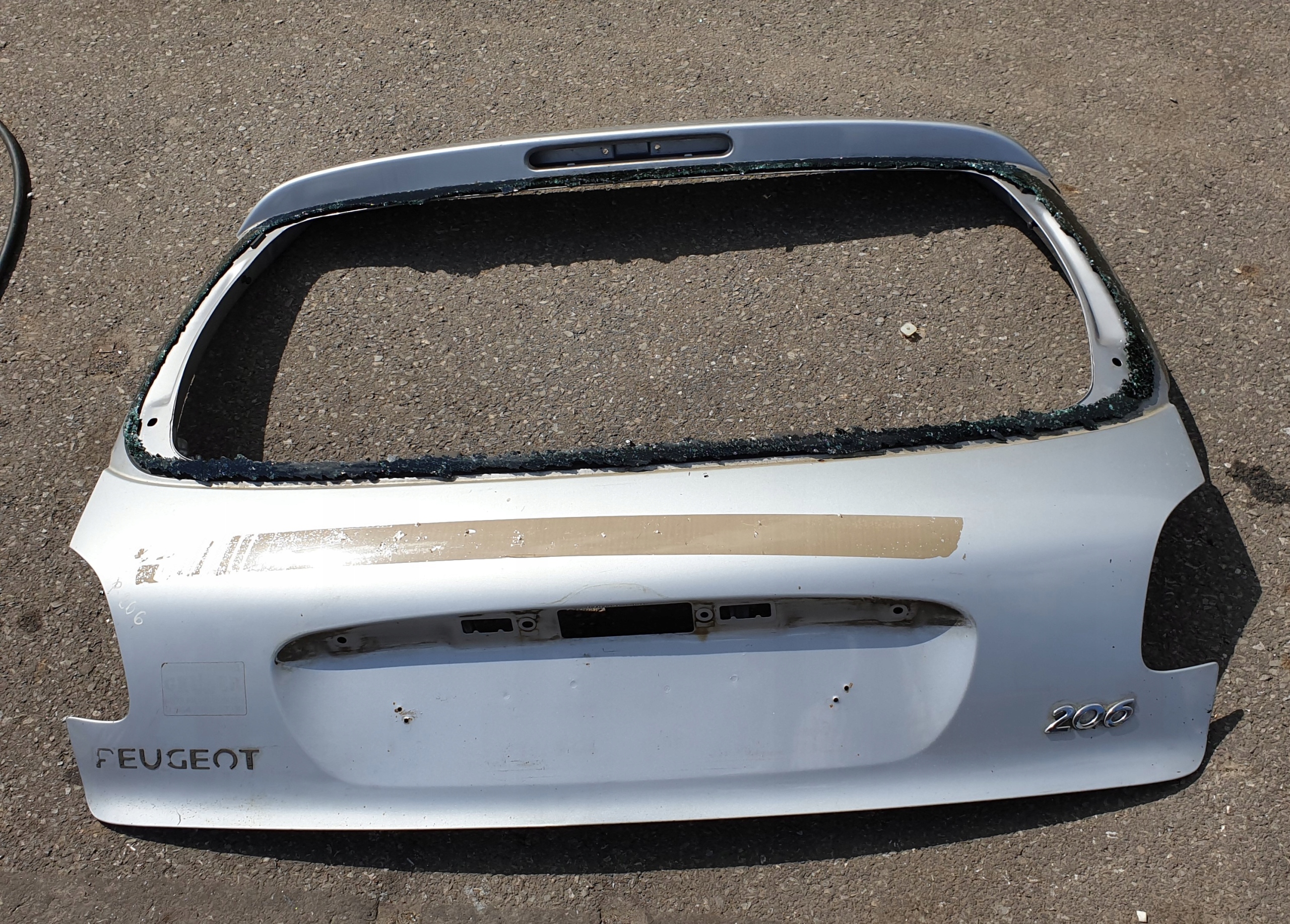 boot doors PEUGEOT 206 HB SREBRNA