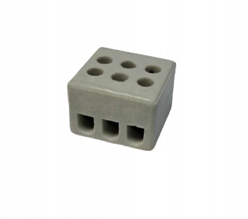 KOSTKA ZŁĄCZKA PORCELANOWA LISTWA 3 TORY 2,5MM2