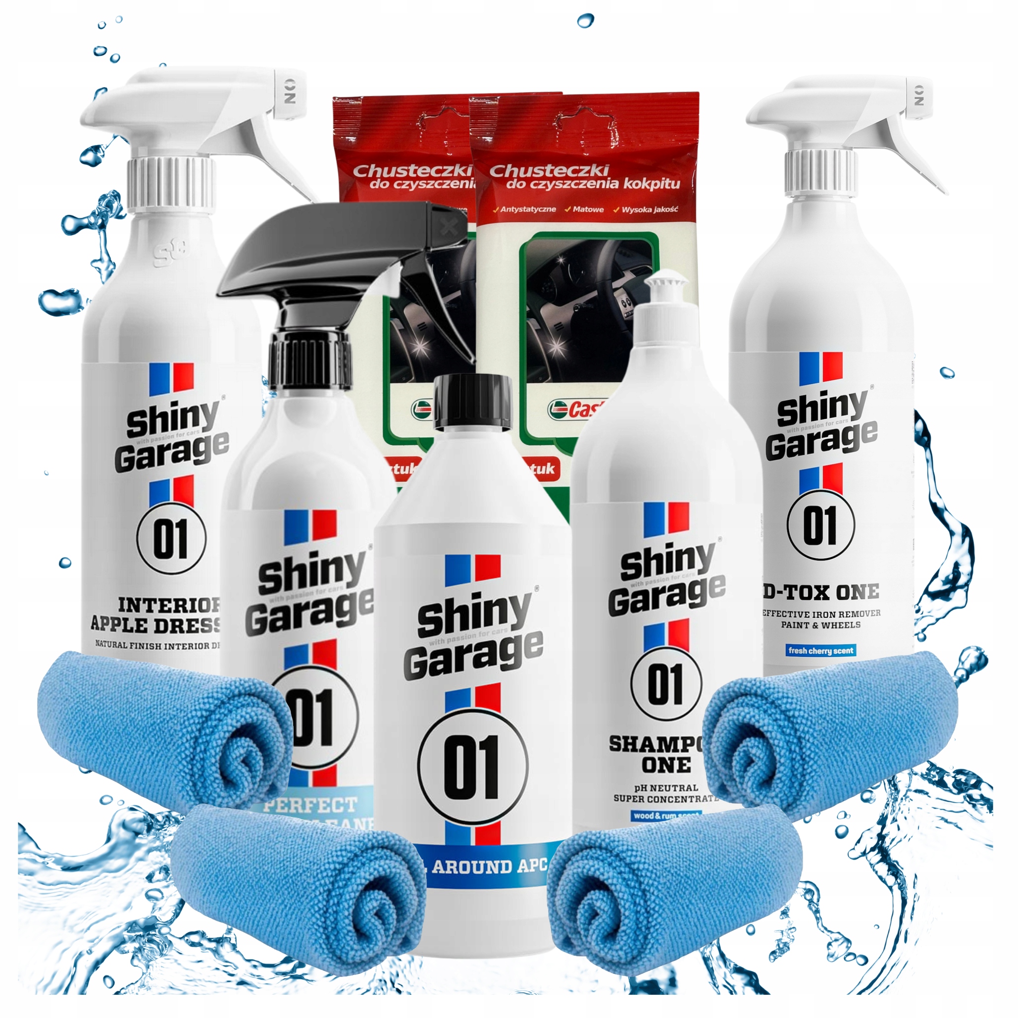 Zestaw do detailingu Shiny Garage Mycia Auta Samochodu Szampon Deironizer