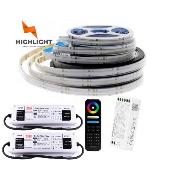 25 m Sada Fasáda Pásik Led Cob RGBW-16w/24V Povlak IP67 Neon