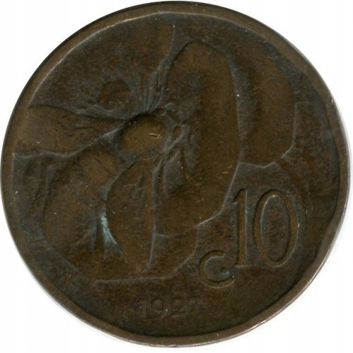 Włochy 10 centesimi 1927 Italia