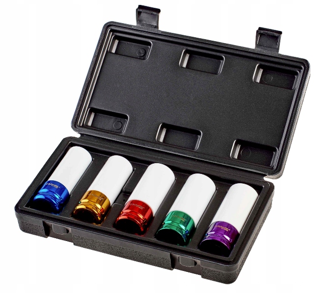 ZESTAW NASADEK UDAROWYCH 1/2 DO ALUFELG 5SZT PROFI