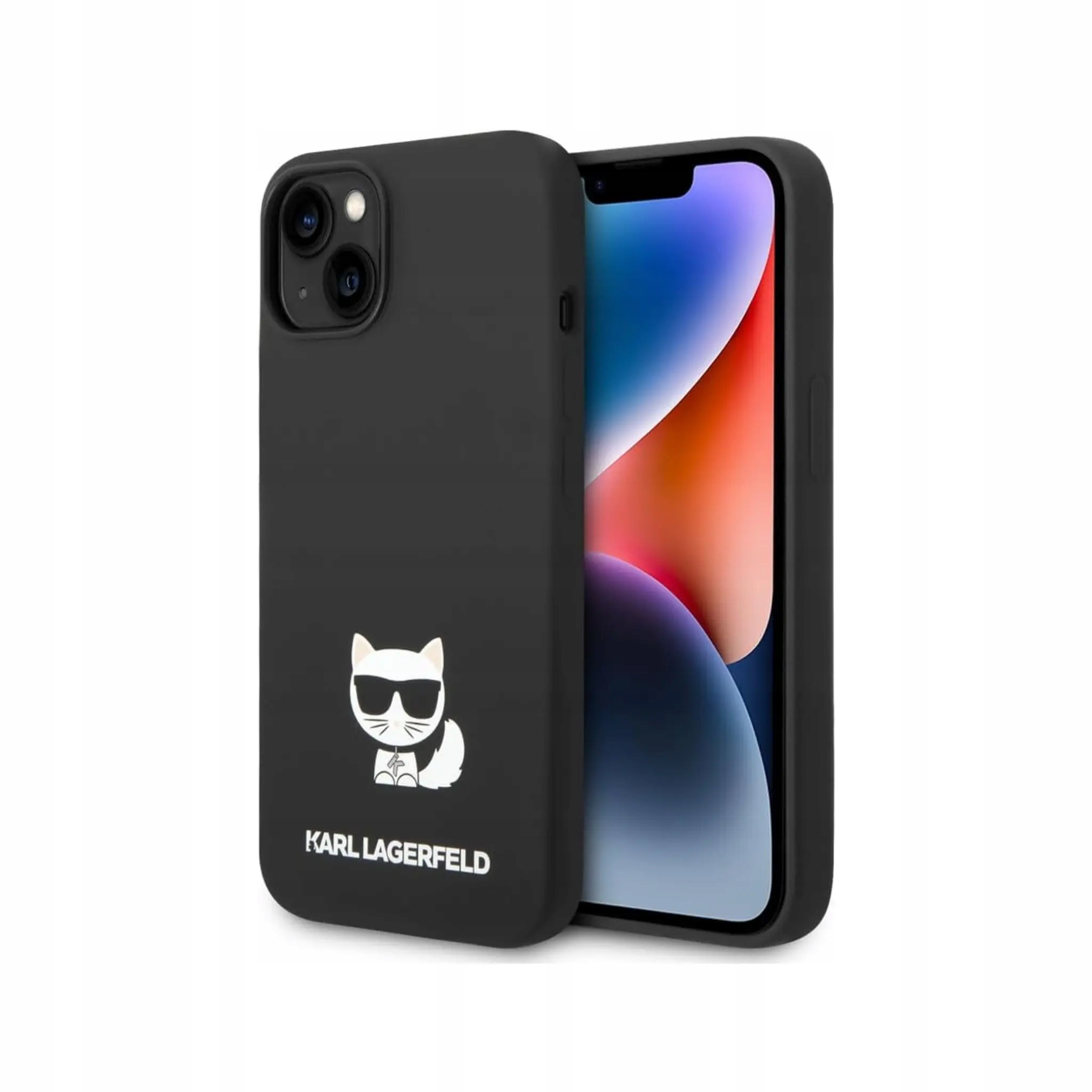 Karl Lagerfeld Silikonowe etui Choupette, czarne iPhone 14