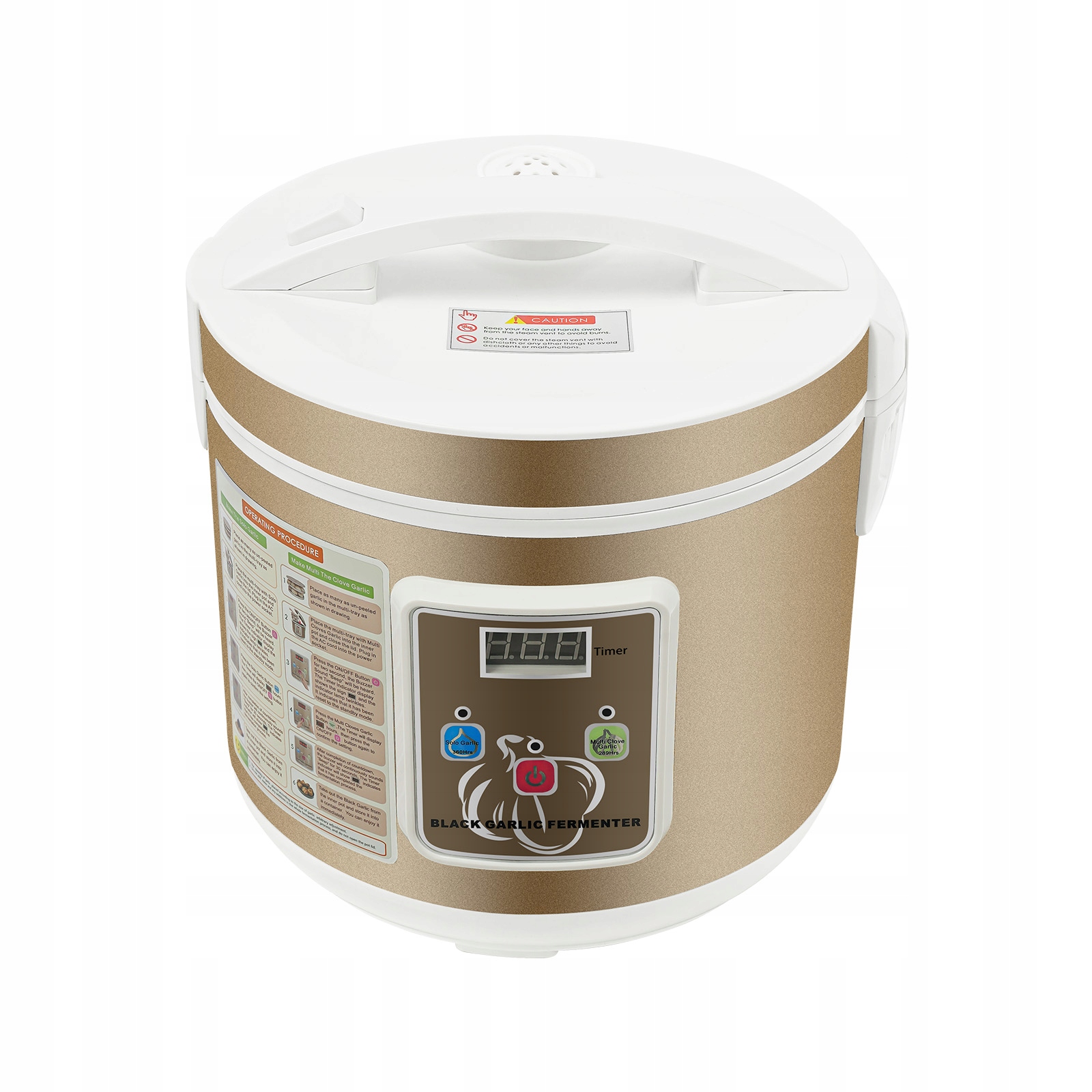 5L Černý Fermentor Na Česnek Plnoautomatické Inteligentní Řízení Výrobník Česneku