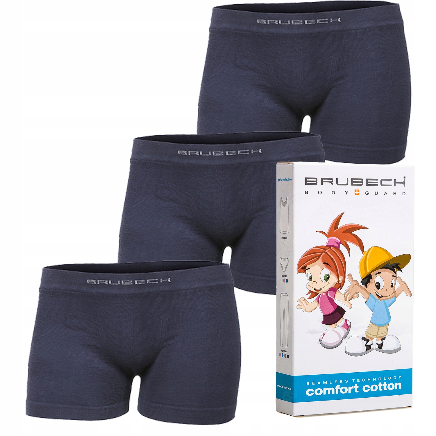 ZESTAW BOKSERKI CHŁOPIĘCE BAWEŁNA COTTON BRUBECK