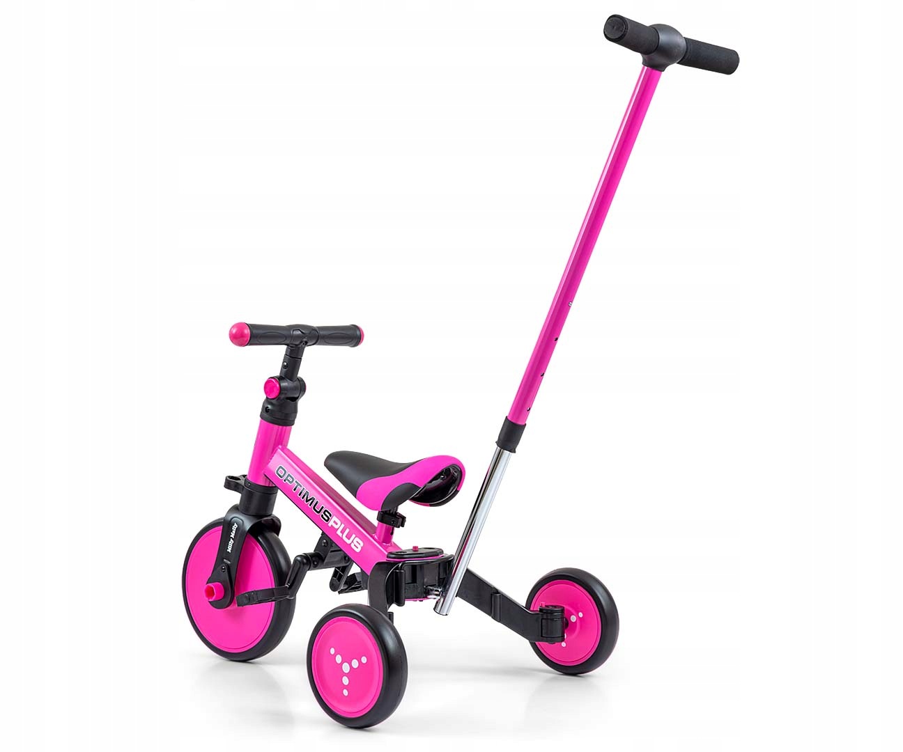 Milly Mally Rowerek 4w1 Optimus Plus Pink