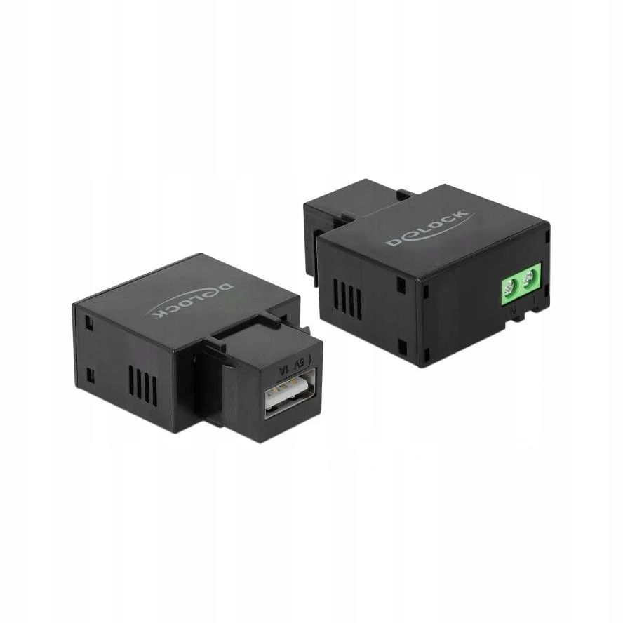 Moduł Keystone port ładowania USB Type-A 1A czarny Delock 86505