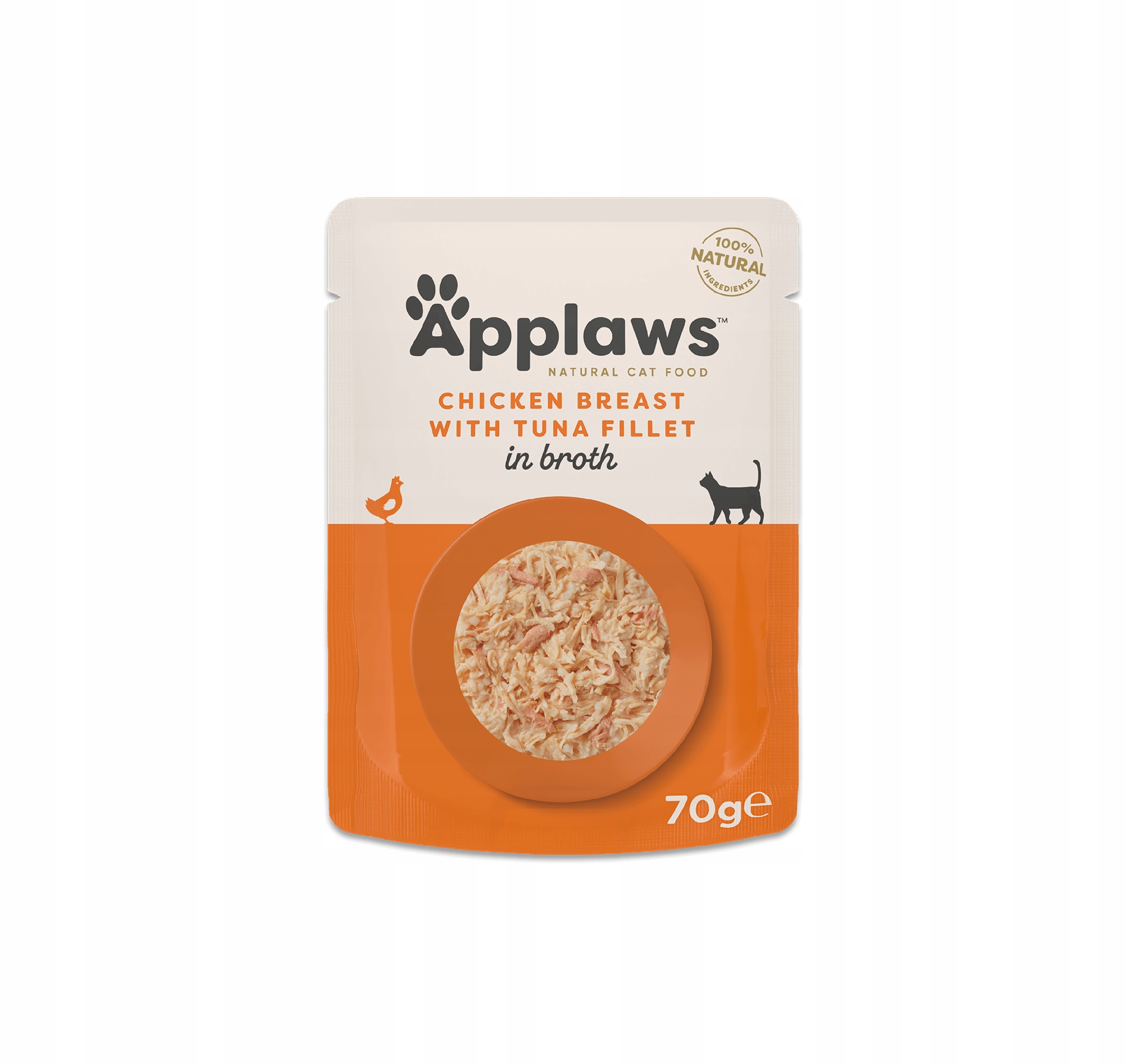 Applaws Premium mokré krmivo pro kočky Kuřecí tuňák ve vývaru 24x70 g