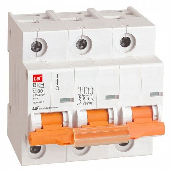 Wyłącznik nadprądowy 3P C 80A 10kA Ac Bkh 3P C80A