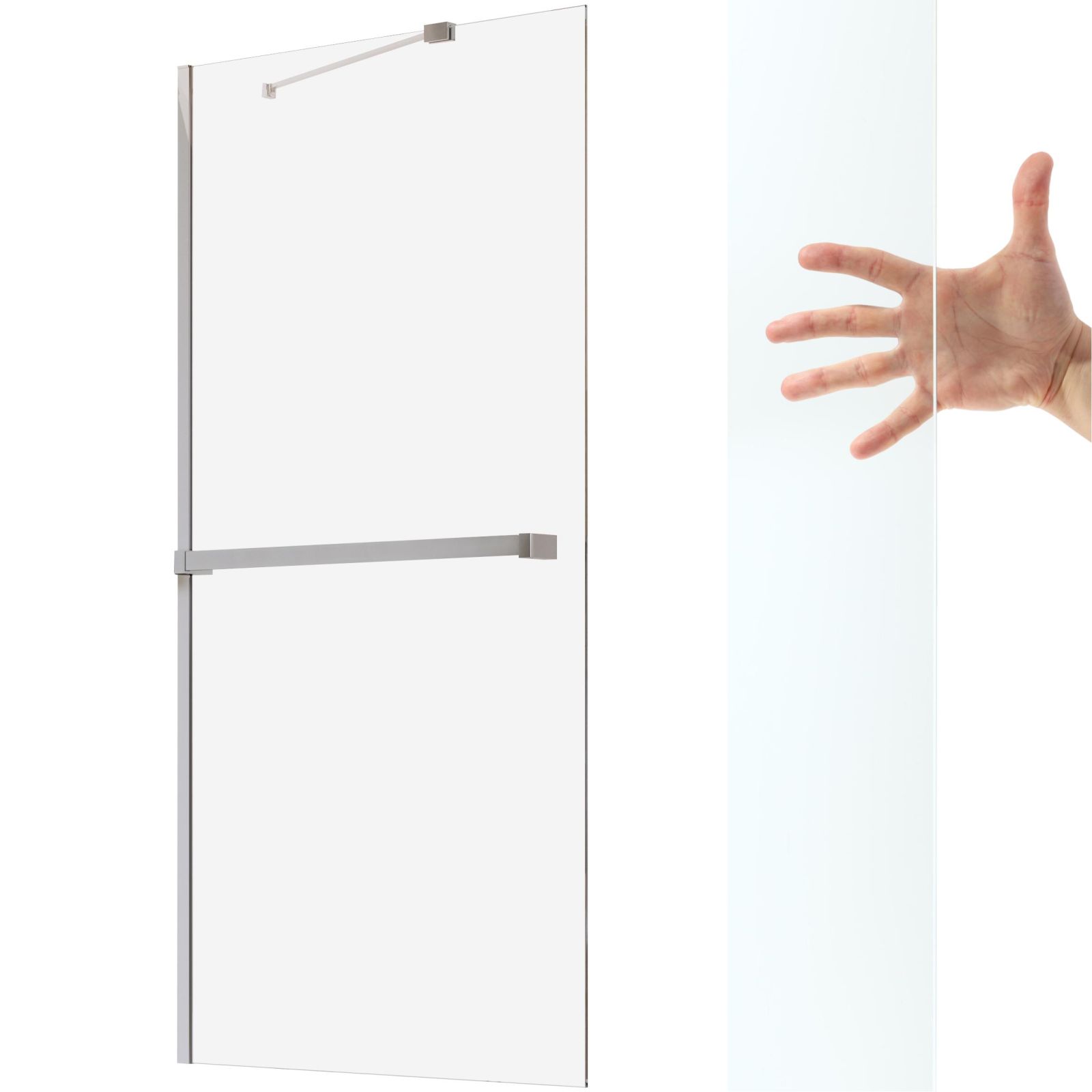 Parawan nawannowy Radaway Idea Pnj 80 przejrzyste