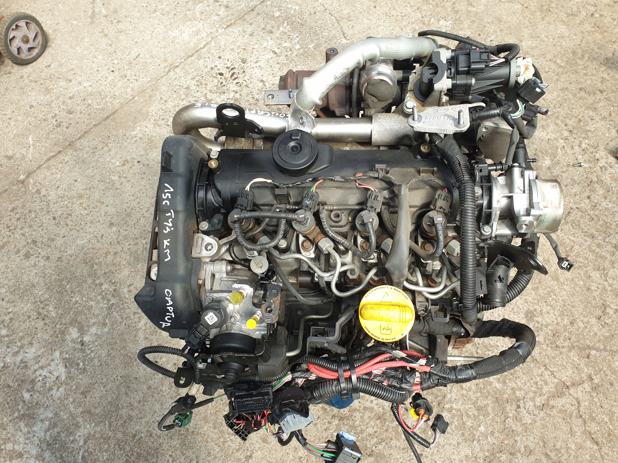 engine KPL 1.5 DCI K9KB608 RENAULT CLIO 4 IV CAPTUR 2014