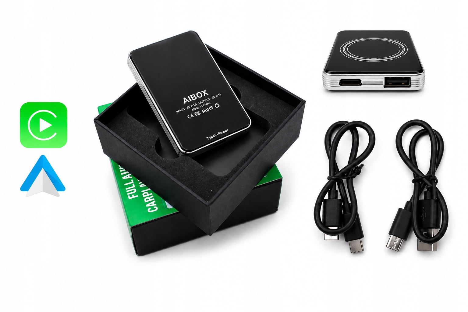 Bezprzewodowy Carplay Android Auto Adapter Usb Jeep Chrysler Dodge