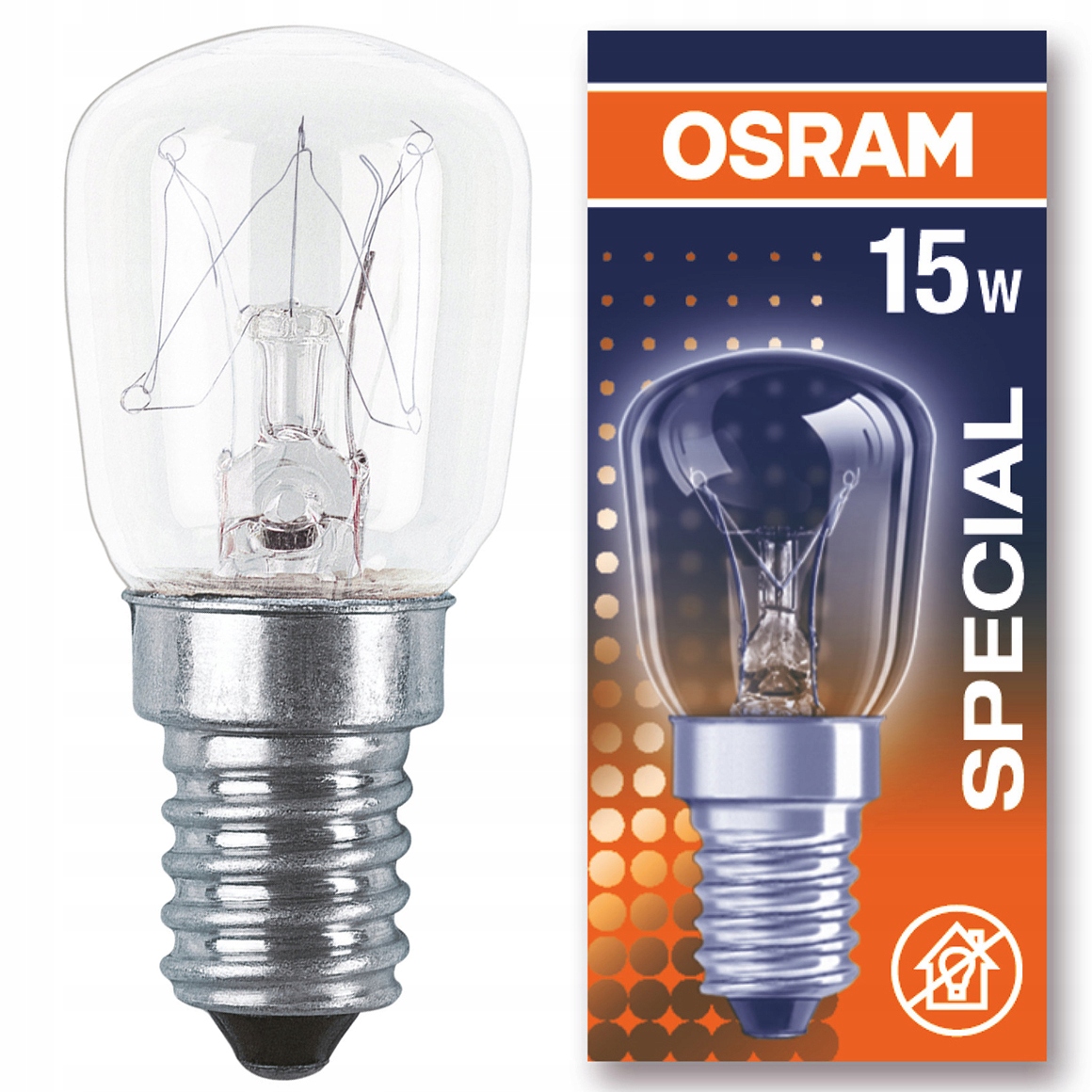 Żarówka SPECIAL E14 15W T26 LODÓWKOWA OSRAM