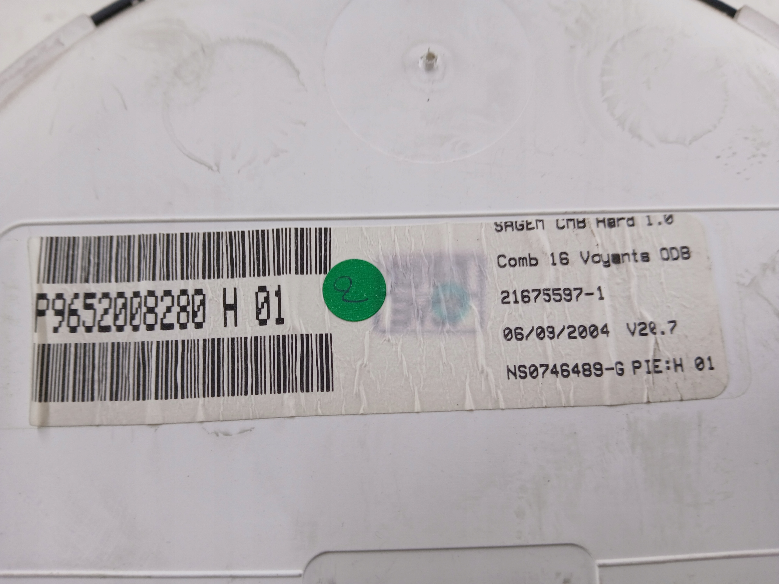CITROEN C3 and 1.4 HDI dials dials P9652008280H