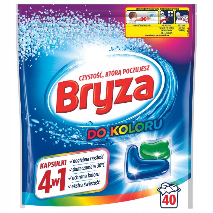 

Bryza Caps 4w1 Kapsułki do Prania Koloru 40szt
