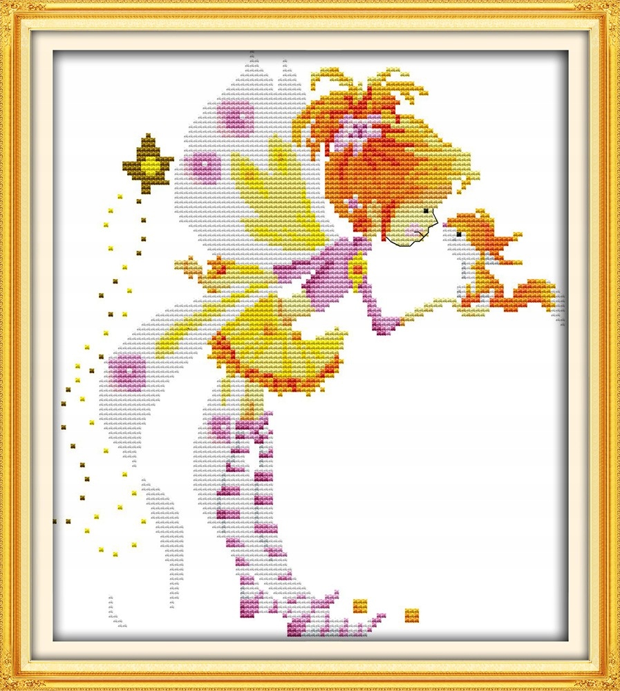 Křížková výšivka počítaná sada (kanva, mulina)