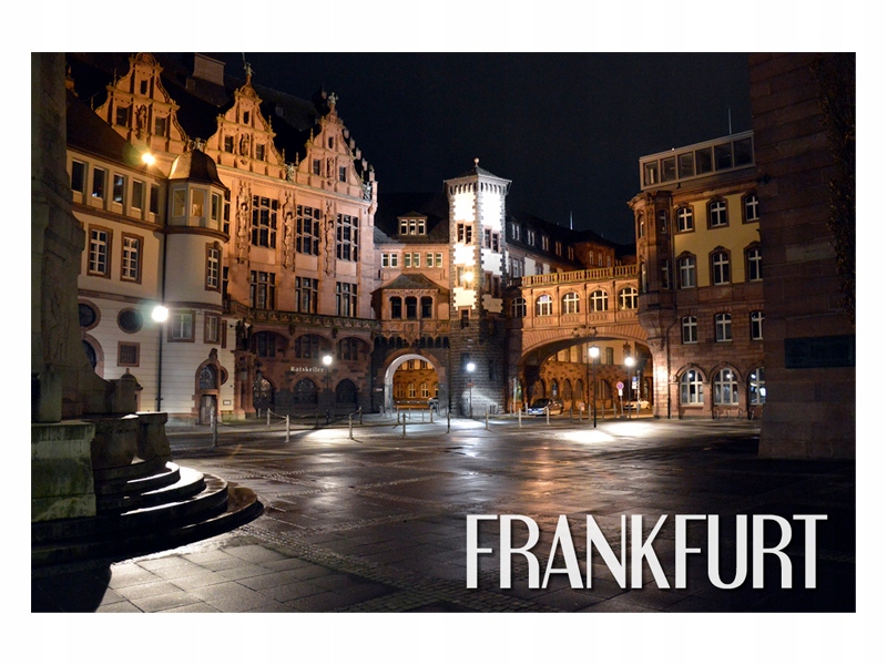 

Frankfurt Kamienice Plac Magnes na lodówkę