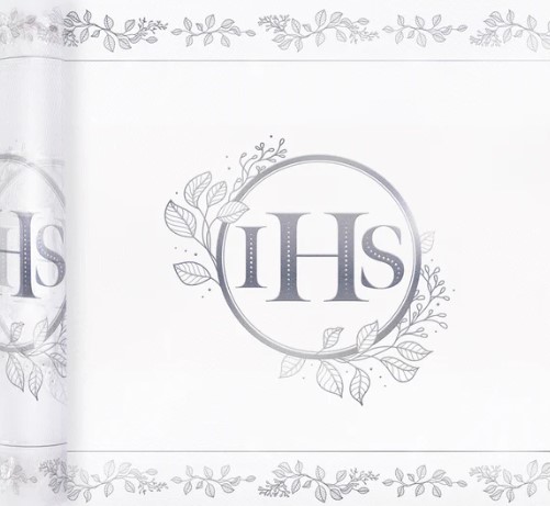 

Bieżnik komunijny Ihs Eukaliptus srebrny 5m