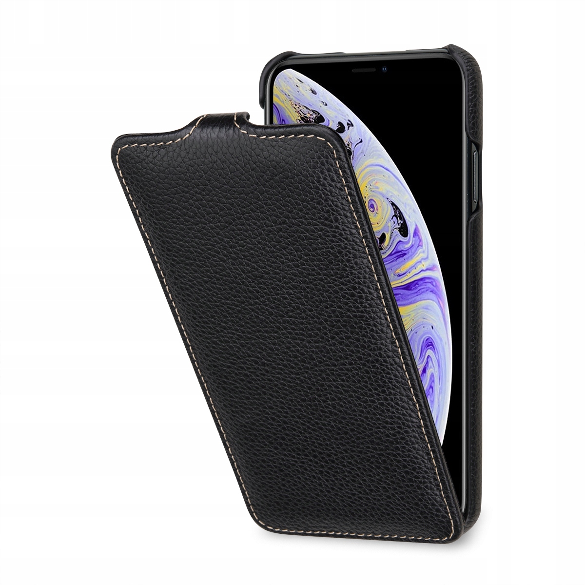

Etui z klapką Stilgut skórzane do iPhone Xs Max