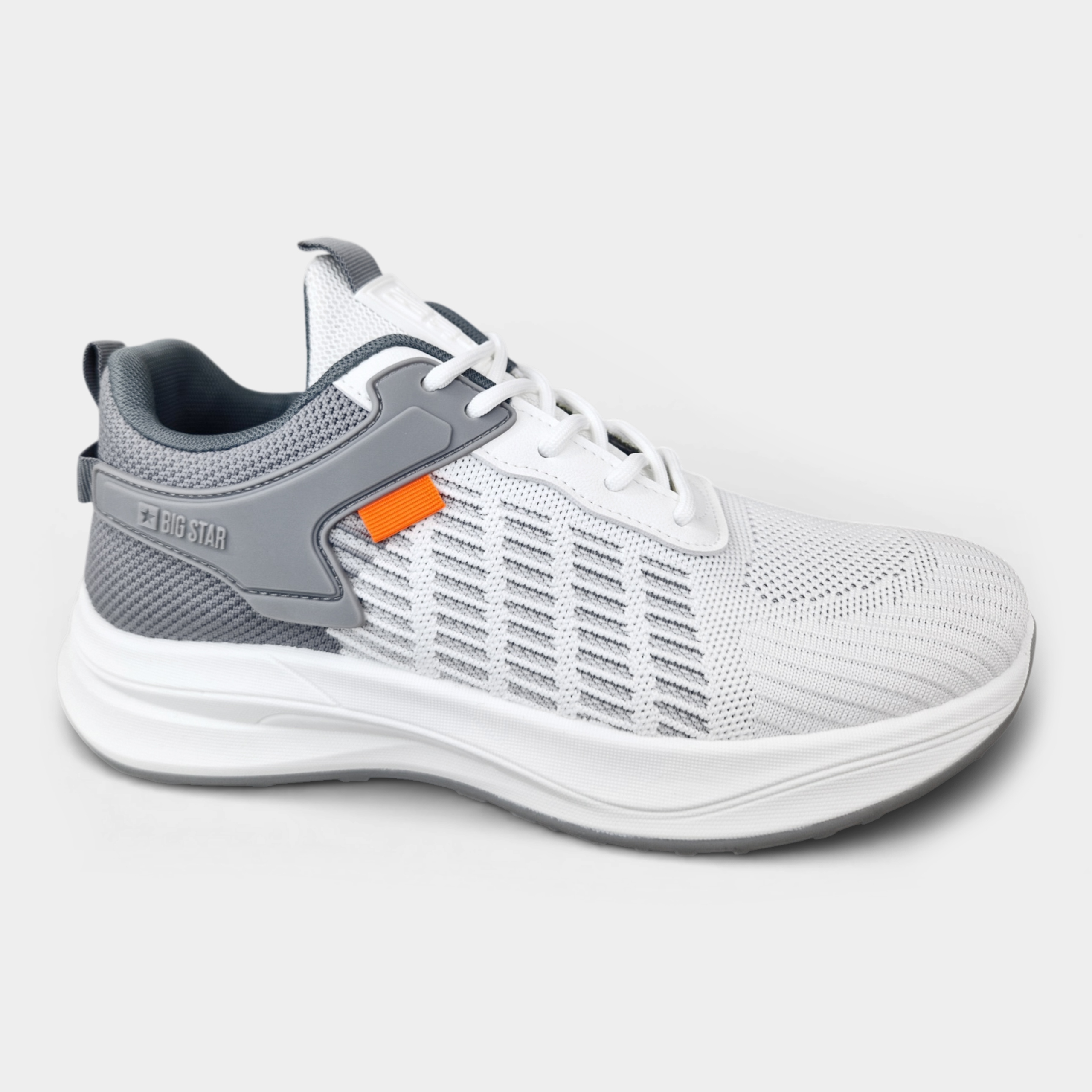 Buty Sportowe męskie Big Star Lekkie białe szare Sneakersy RR174247 42