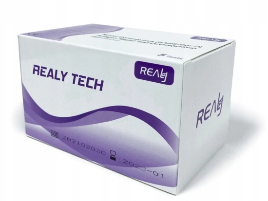 Testy antygenowe Realy Tech SARS-Cov-2 5 sztuk • Opinie - Allegro