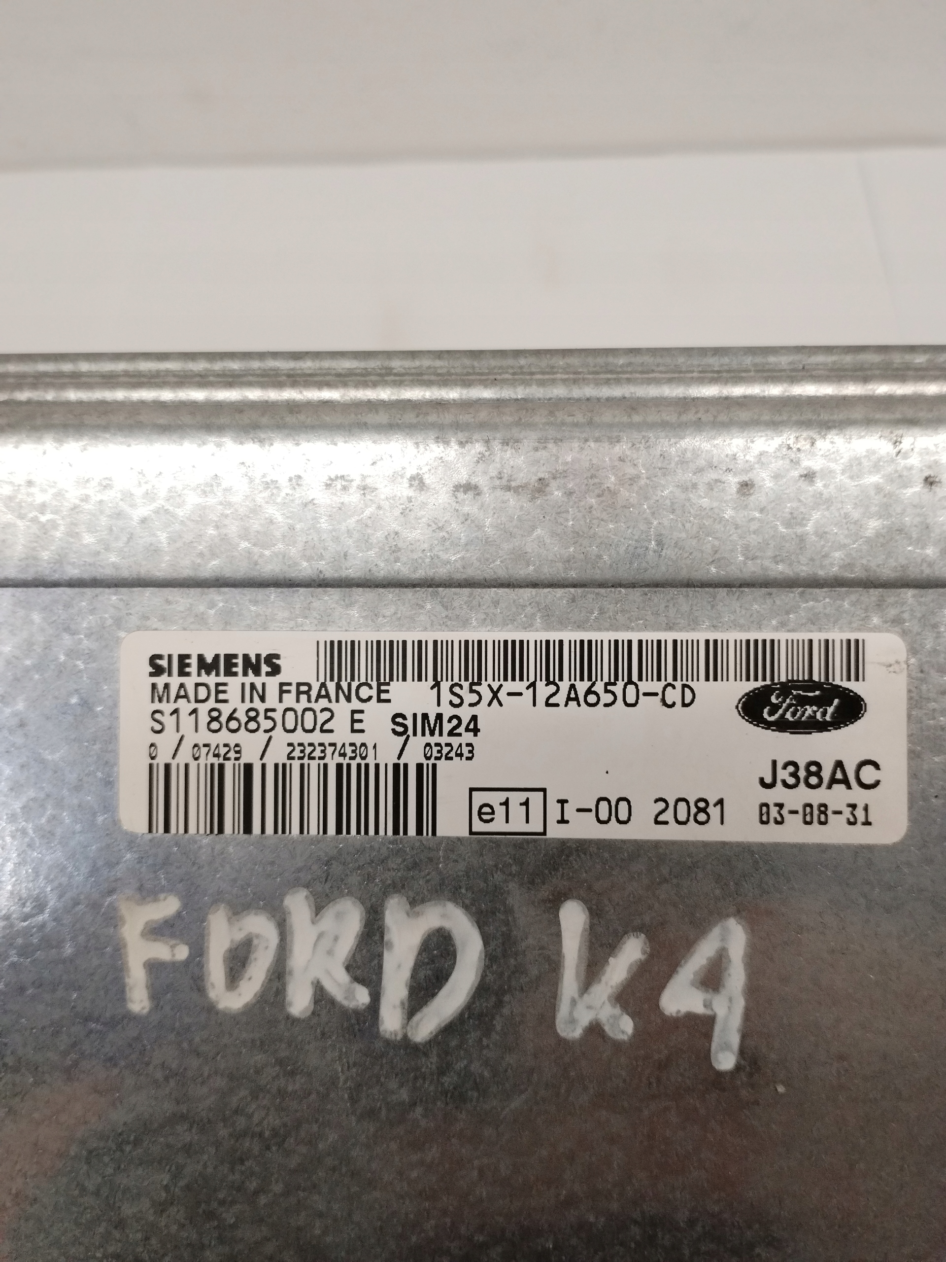 computer Centralina Motore Ford Ka 1S5X12A650CD