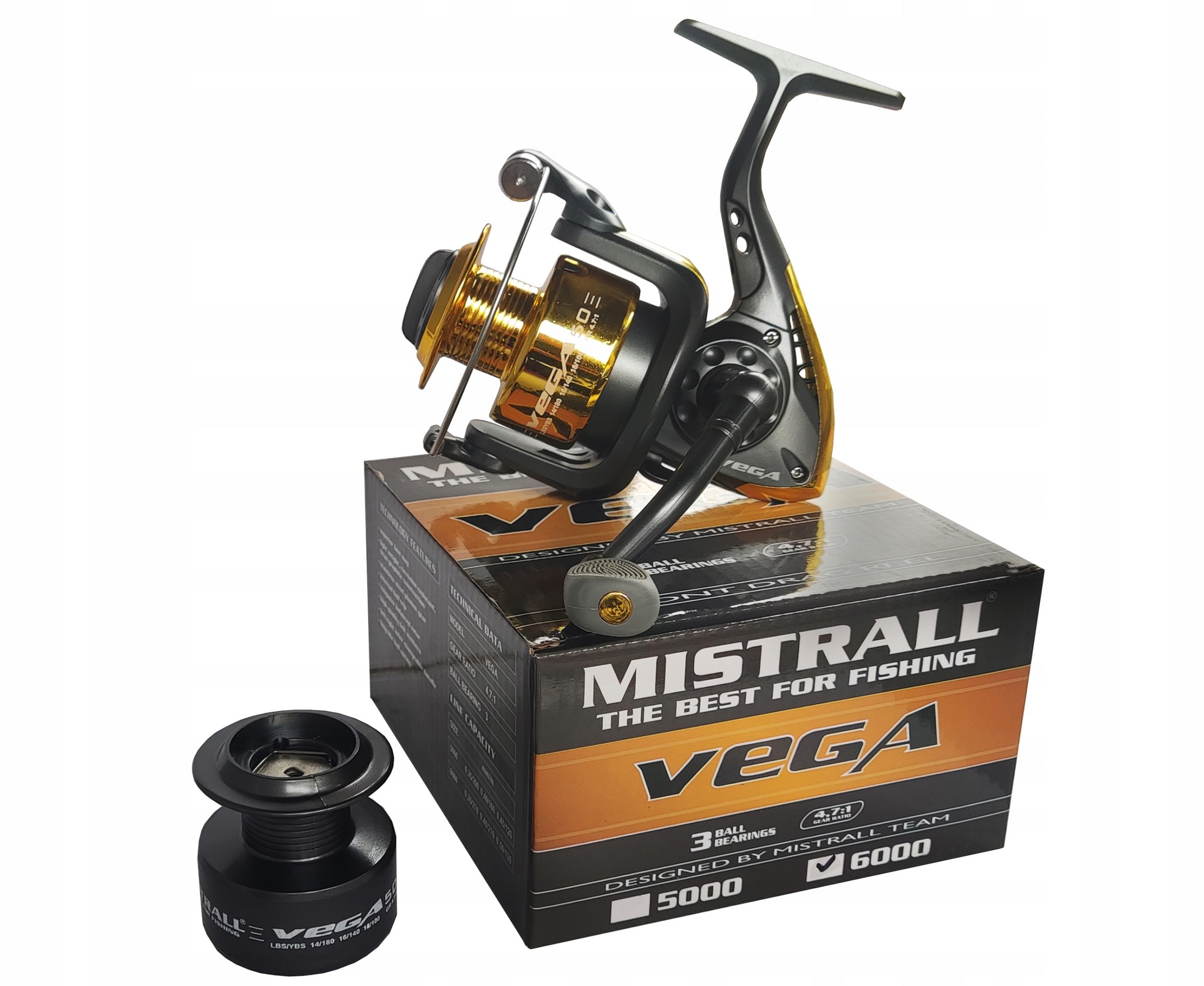 Duży kołowrotek MISTRALL VEGA 6000 Model Vega FD60