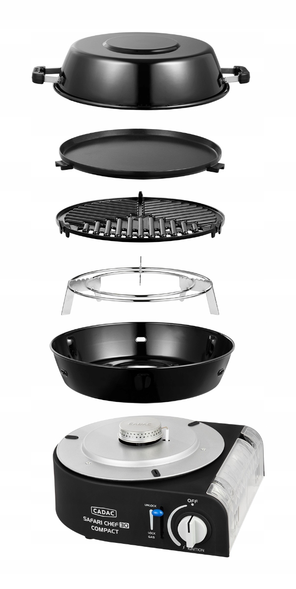 CADAC SAFARI CHEF 30 КОМПАКТНЫЙ ГАЗОВЫЙ ГРИЛЬ