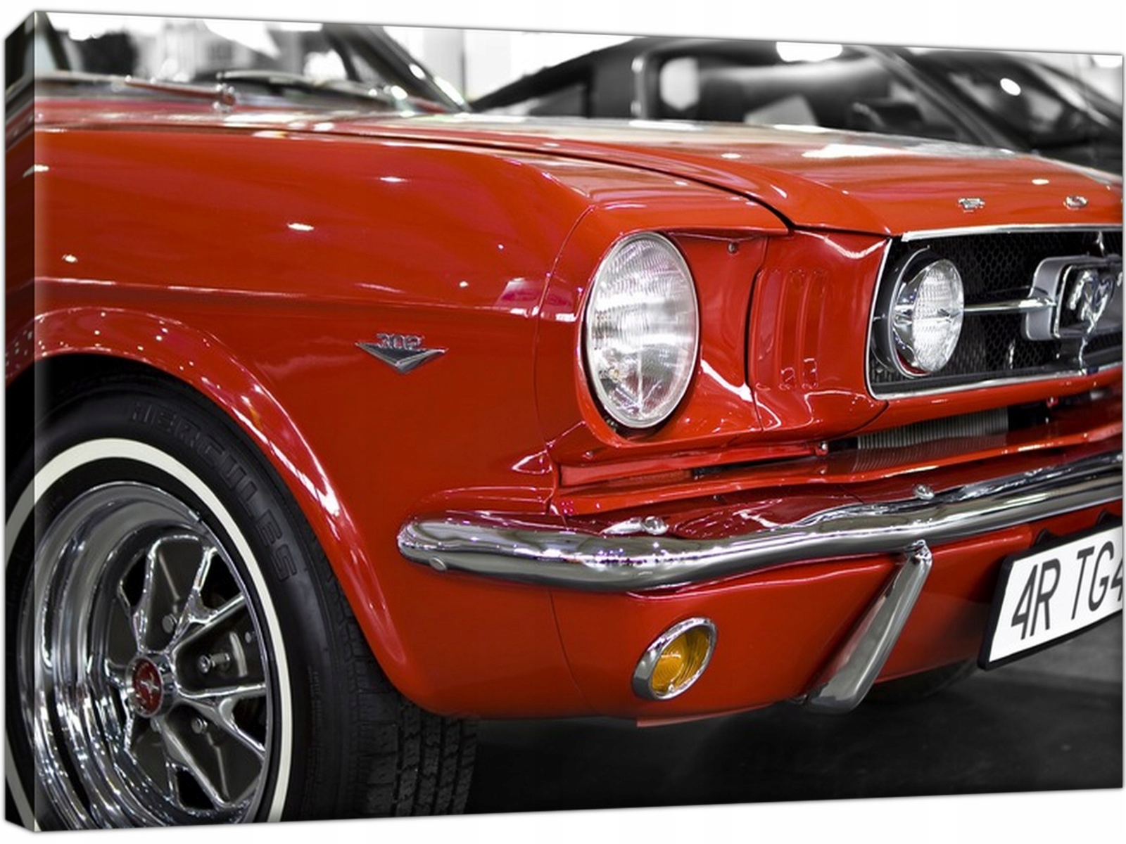 

Obraz na płótnie Czerwony Mustang Samochód 30x20
