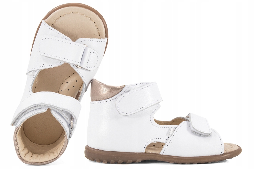 

Emel E2428B-22 Sandałki Dziewczęce Roczki białe 23