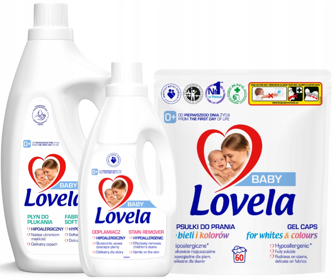 Levně tekutá aviváž Kapsle Lovela Baby Odstraňovač skvrn Dětské Oblečení Bez skvrn