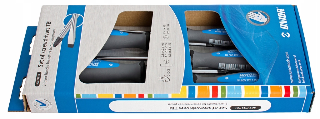 

Zestaw Wkrętaków Tbi 5 Szt. 607CS5TBI Unior