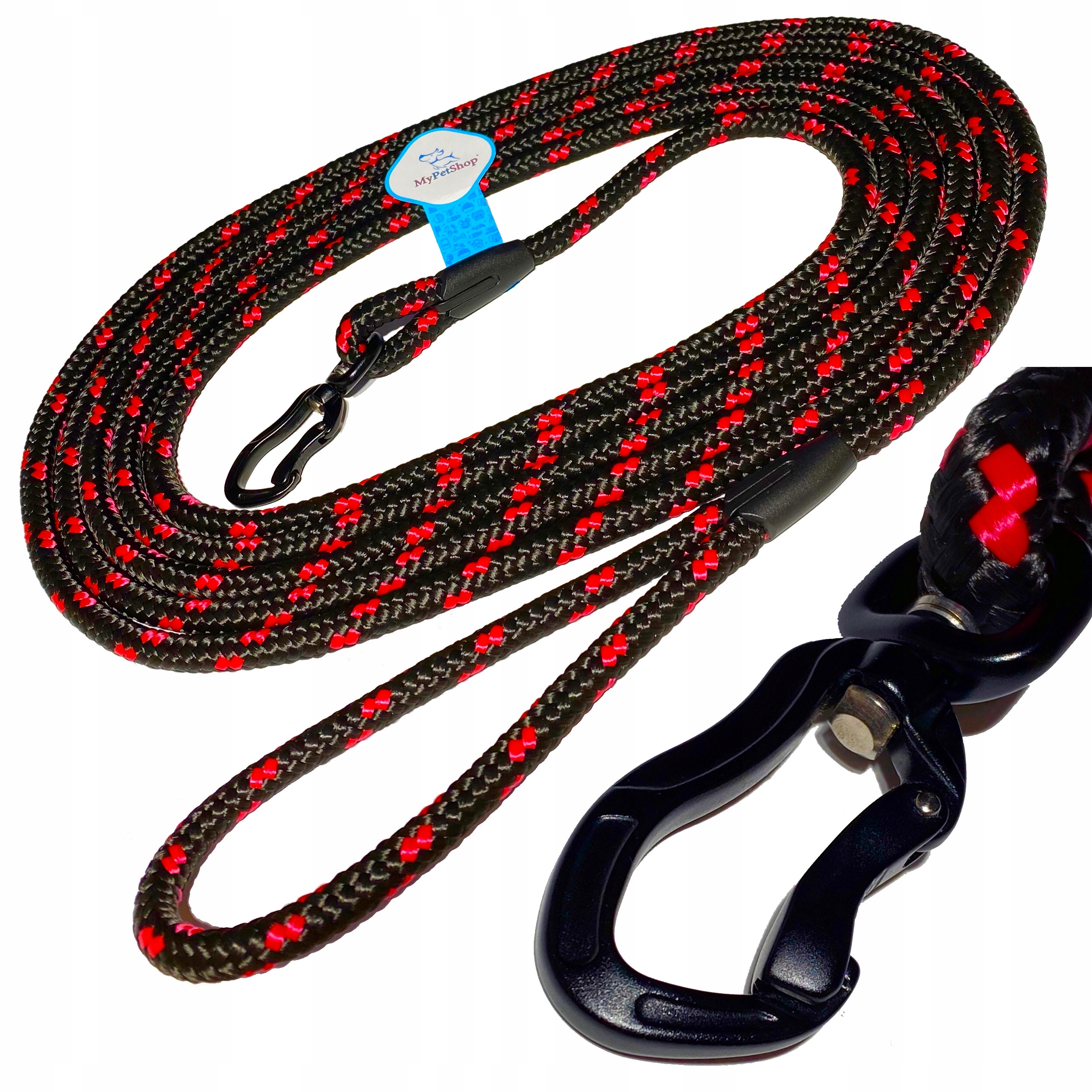 

Smycz dla Psa Pleciona Lina 10m. B. mocna 10mm!!