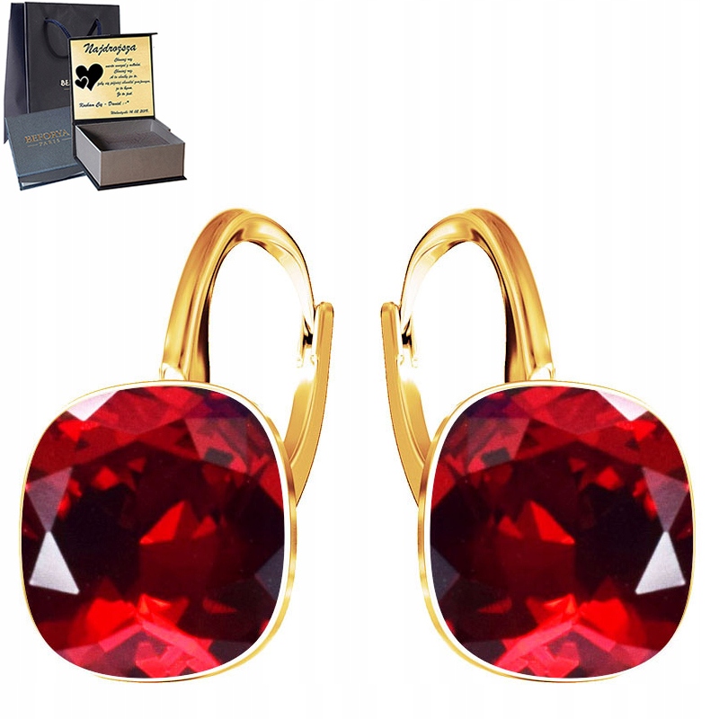 Náušnice Zlaté Stříbro 925 Závěsné s gravírováním Anglické zapínání Dárek