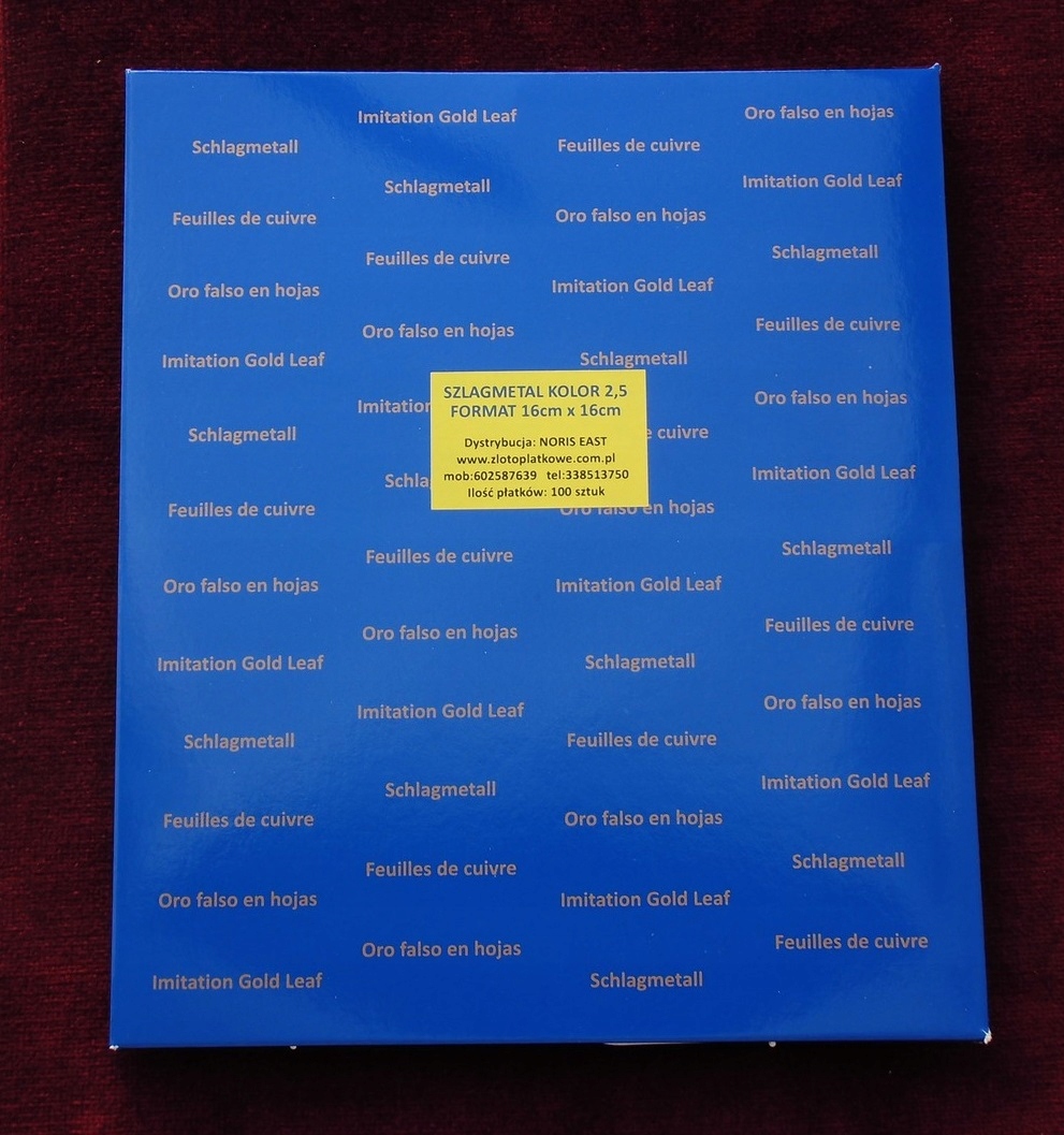 SZLAGMETAL 2,5 KOLOR ZŁOTY 16x16 cm Kod producenta 160212