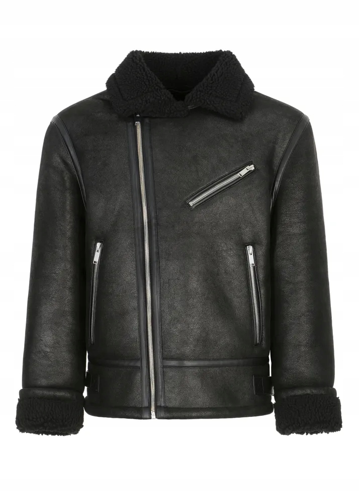 Ochnik Klasický černý pánský kožich KOZMP-0001A-99 2XL