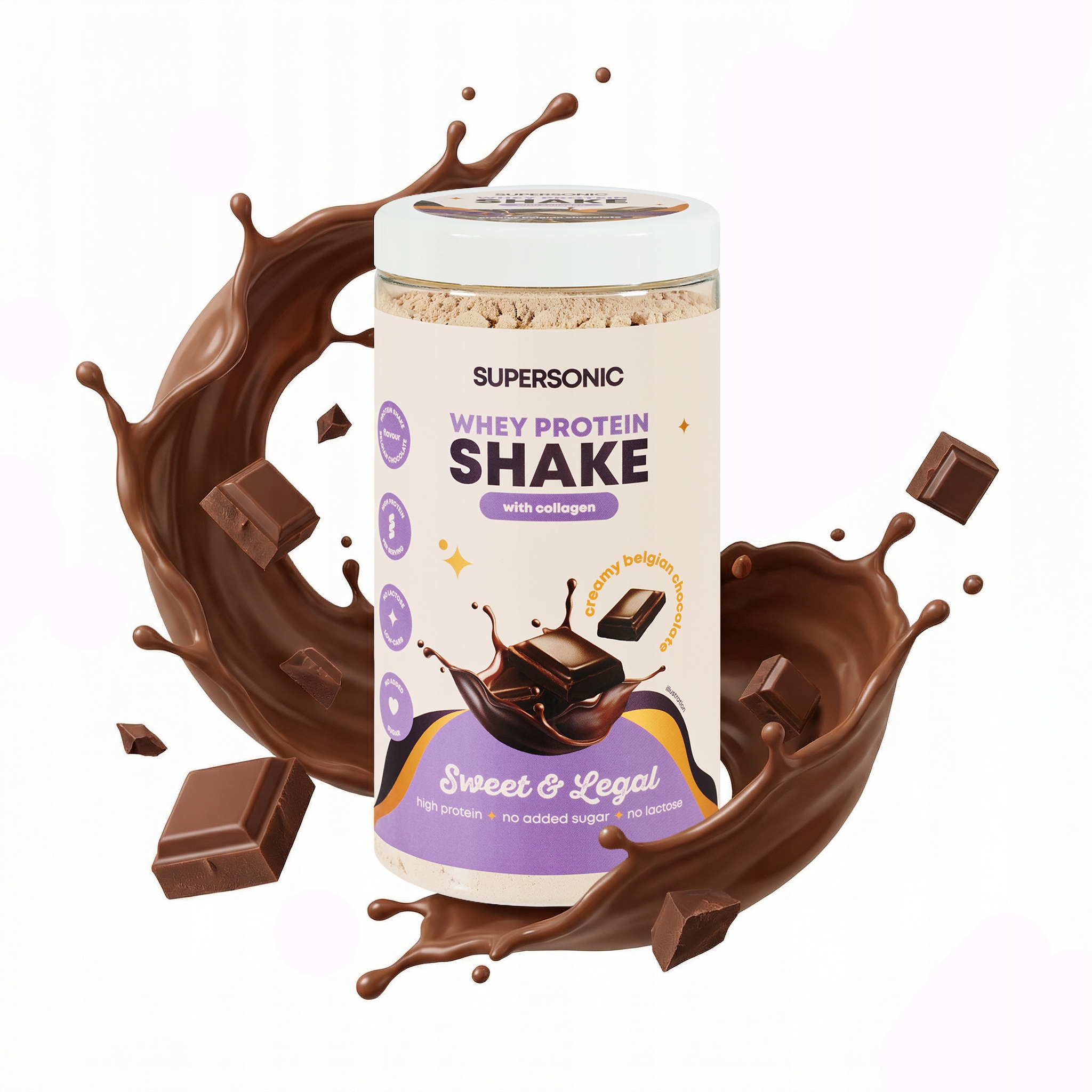 Proteinový krém na hubnutí pro ženy s kolagenem bez laktózy čokoláda