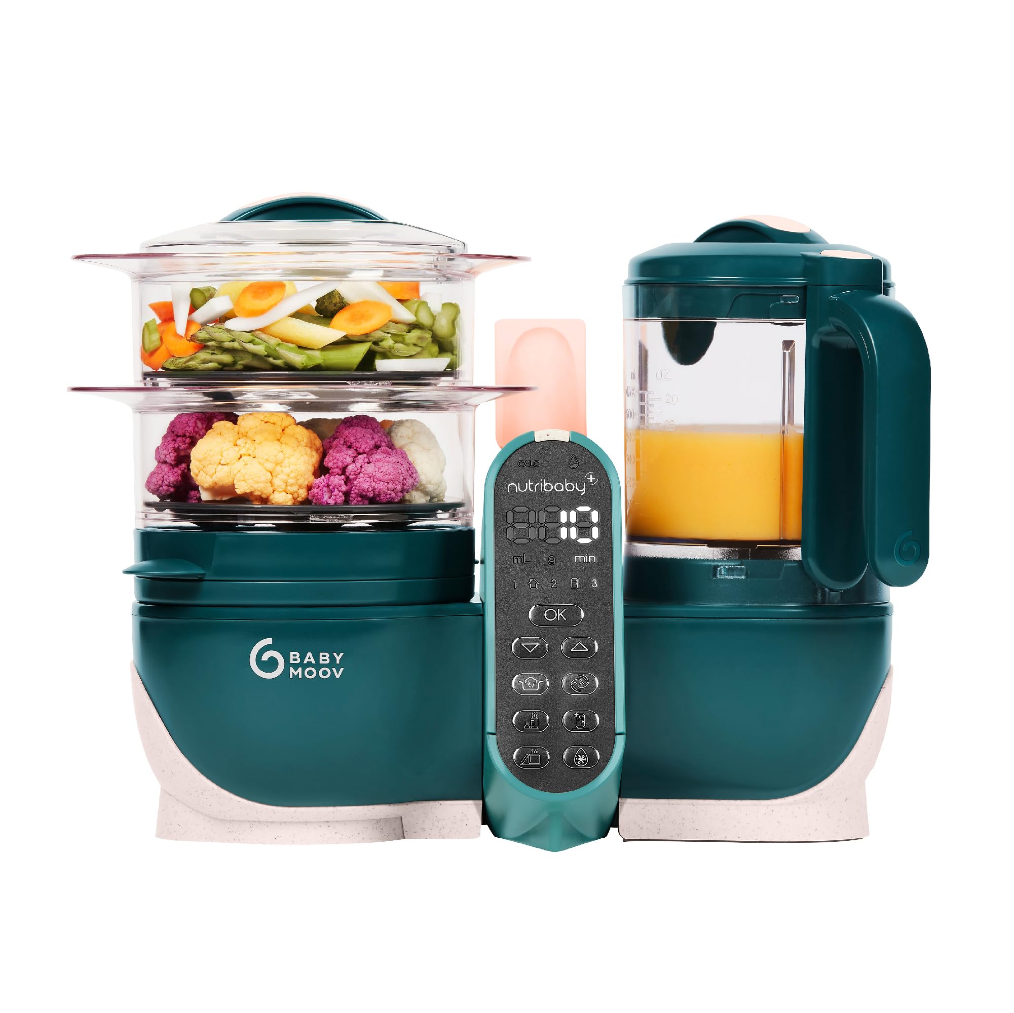 BABYMOOV Nutribaby Plus Zielony Robot Kuchenny Dla Niemowląt 2200ml — miniatura 4