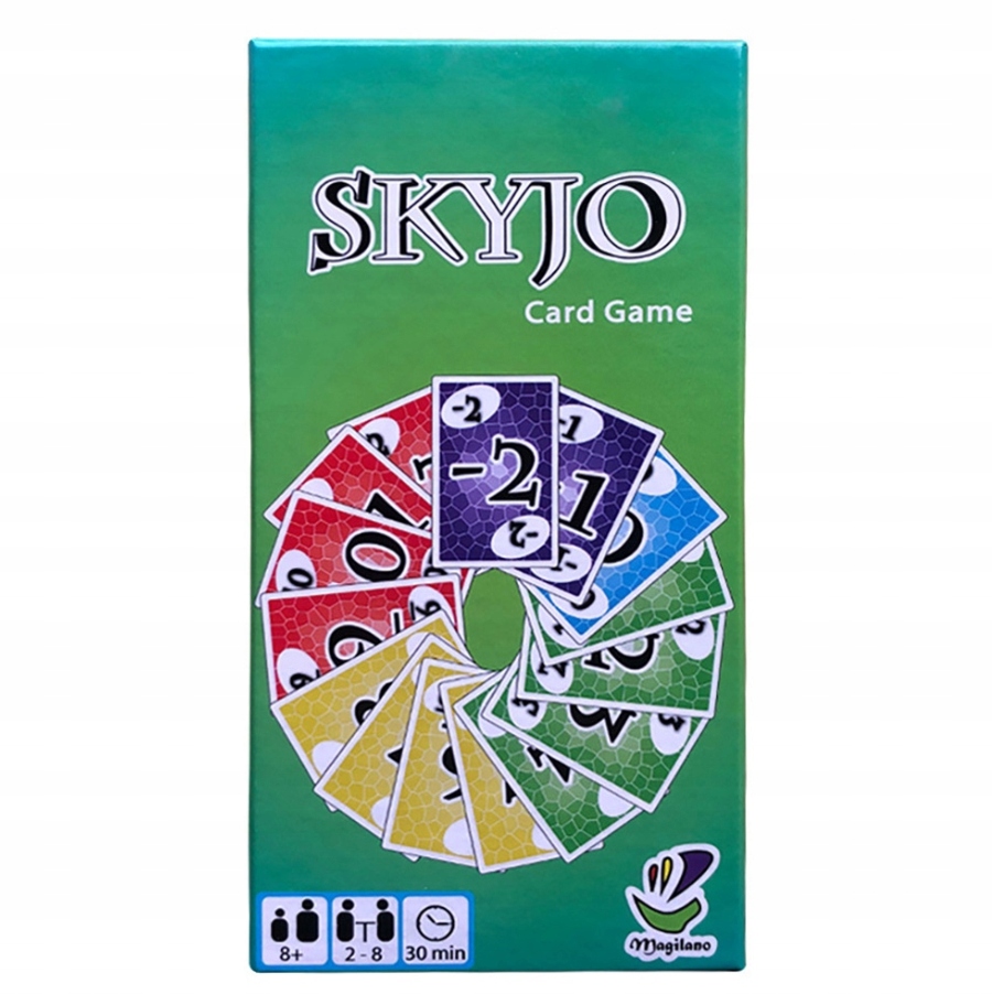 SKYJO КАРТОЧНАЯ ИГРА СЕМЕЙНАЯ ВЕЧЕРИНКА ИГРАЛЬНЫЕ КАРТЫ СТРАТЕГИЯ