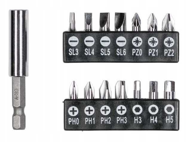 WKRĘTARKA WKRĘTAK AKUMULATOROWY PARKSIDE Z BITAMI Marka Parkside