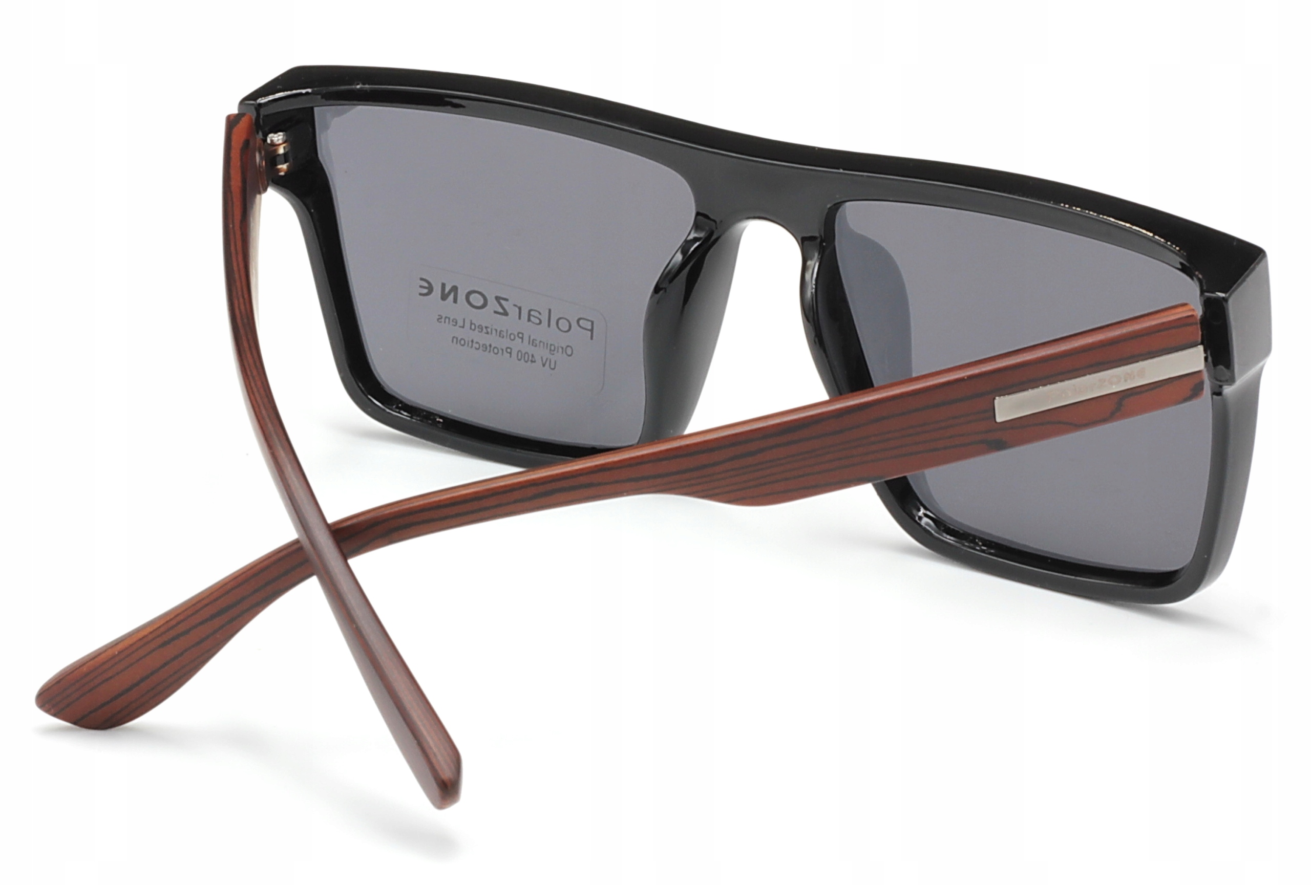 OKULARY PRZECIWSŁONECZNE MĘSKIE POLARYZACYJNE SPORTOWE ETUI KIEROWCÓW UV400 Fason nerdy