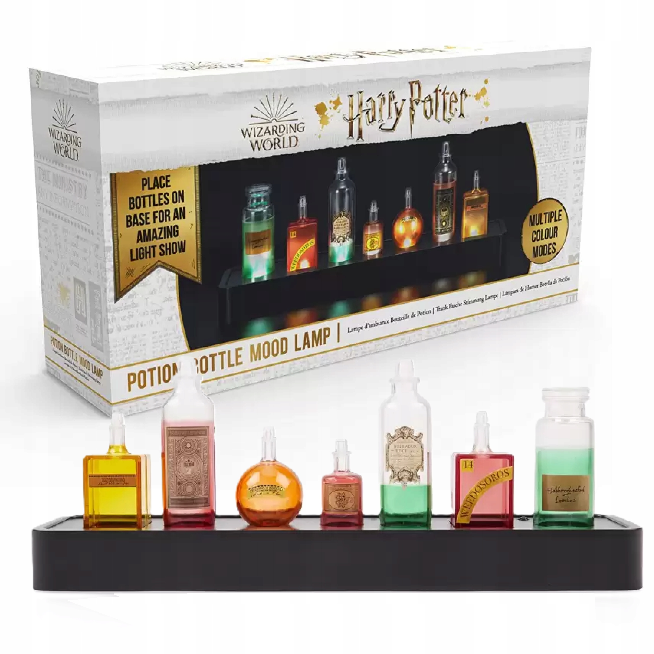 Led lampička Harry Potter Elixíry 30 cm stojan s elixíry, kouzelná lampička