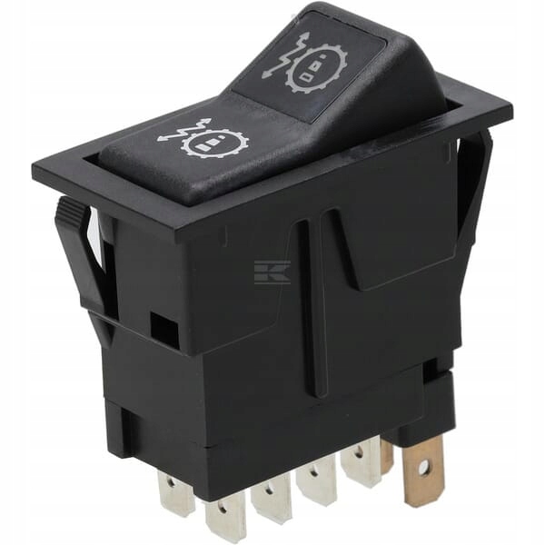 Kolébkový spínač I-0-II New Holland T5 Case 12V 8-pin dvojitý stupeň