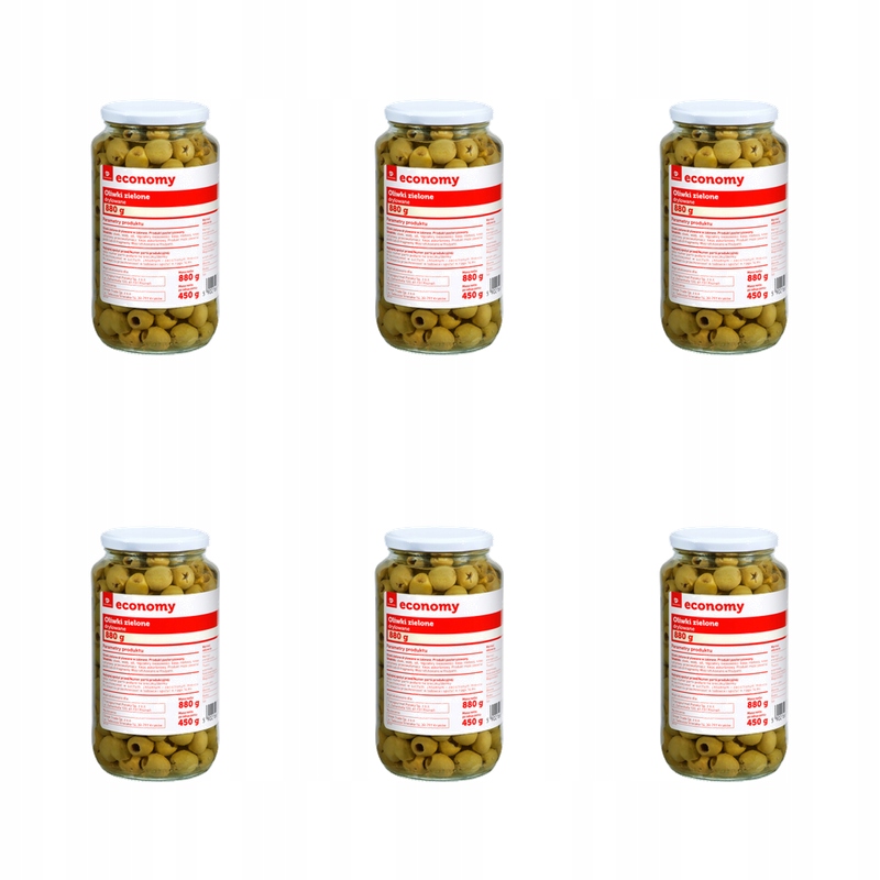 Tge Zelené olivy drilované 880 g X6