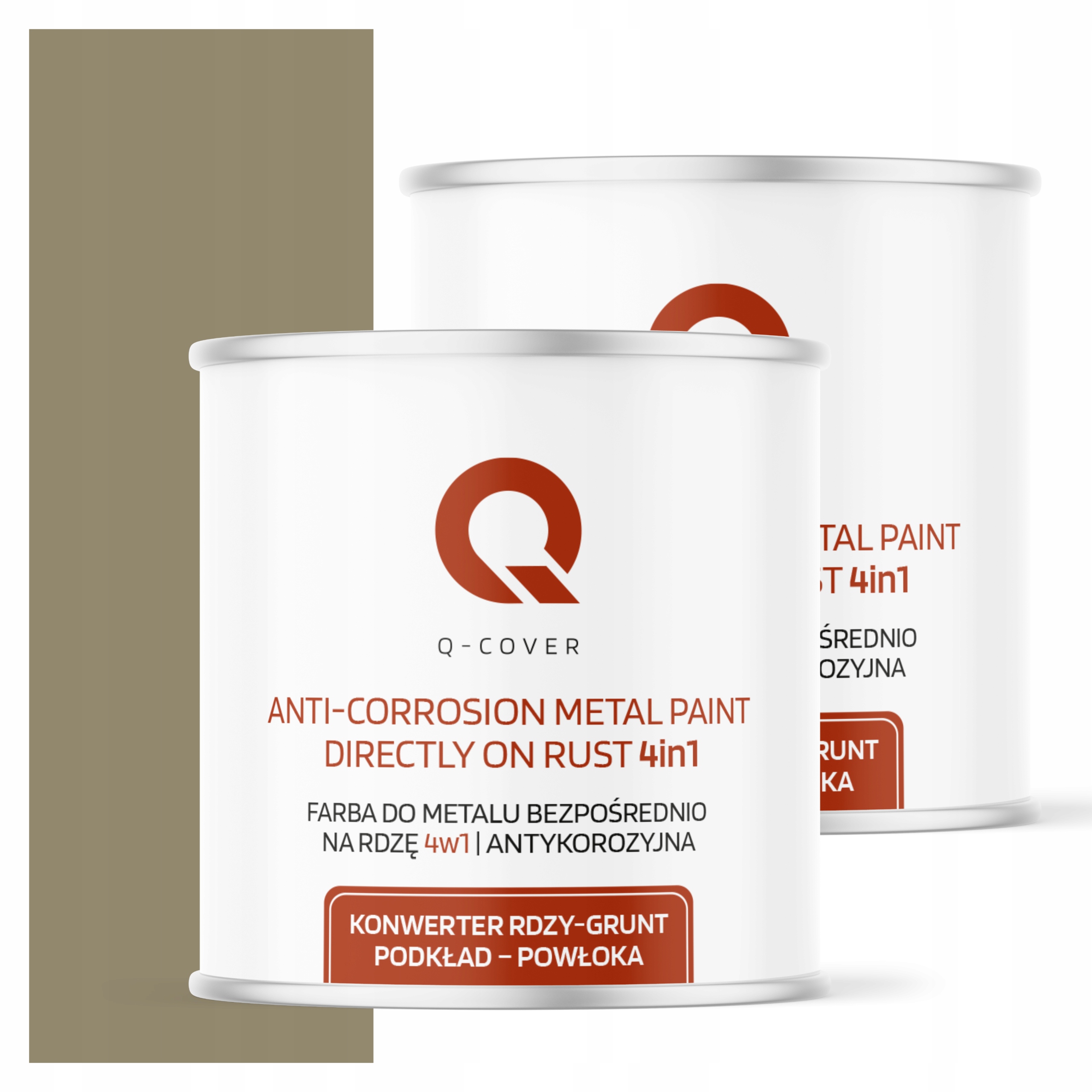 Farba Priamo Na Hrdzu Kov Aluminium Oceľ 2,5L 4v1 Satén Šedá Žltá