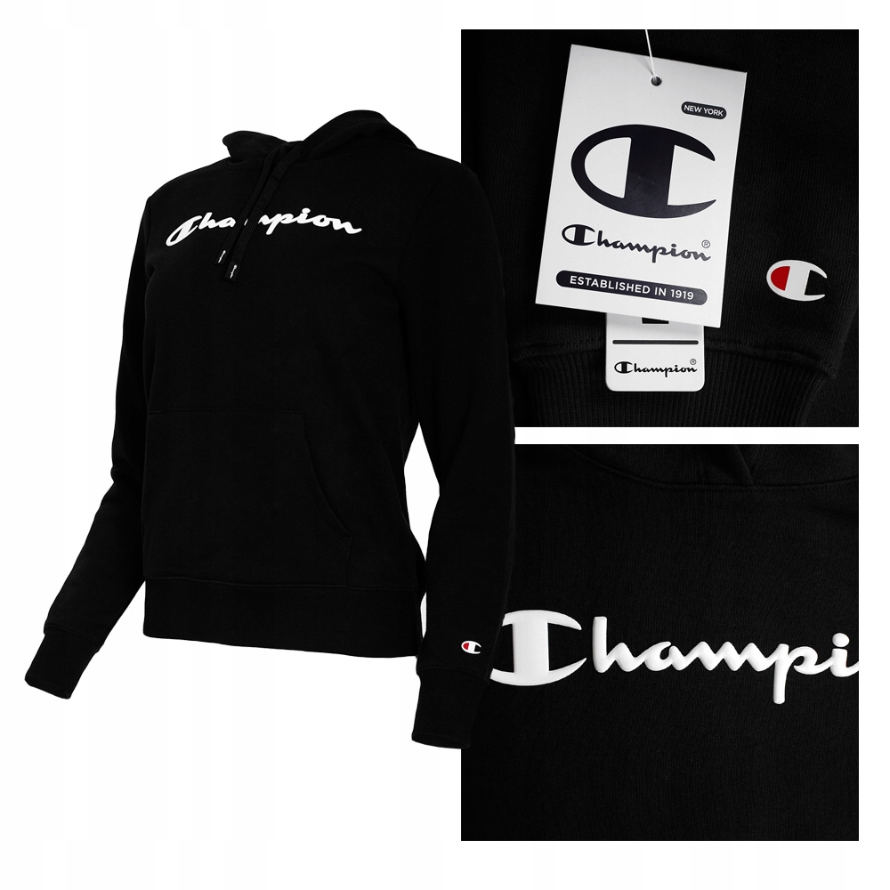 

Champion Bluza Damska z Kapturem 114858 Czarna M