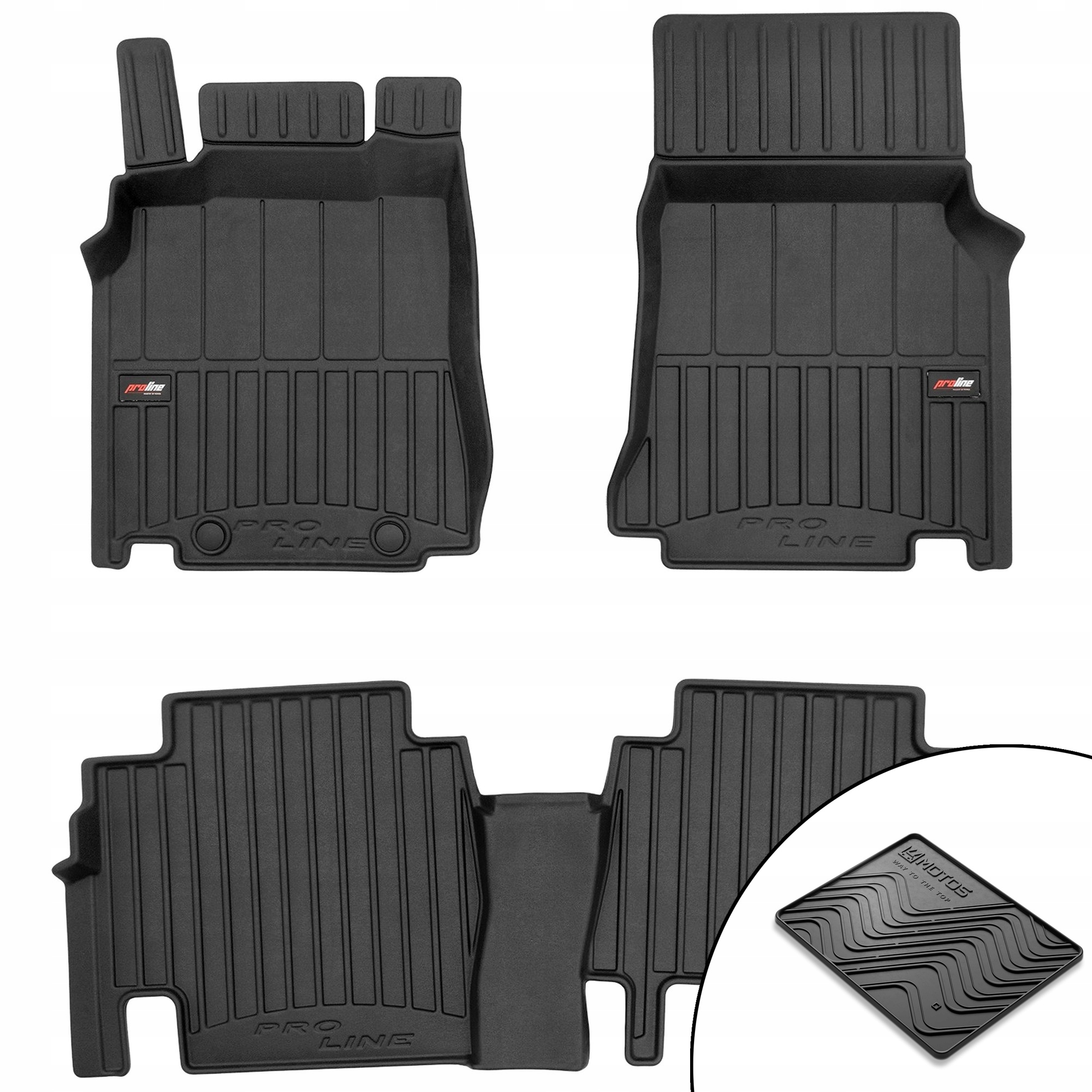 3D gumové koberce Mercedes-Benz Vaneo W414 2001-2005 podložka bonus