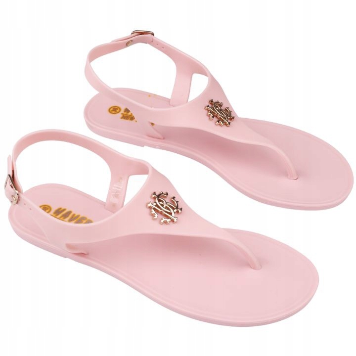 

Sandały japonki damskie gumowe meliski różowe